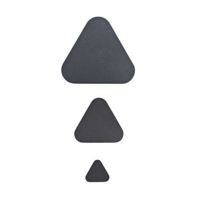 Aplikacja łatka trójkąt ciemny szary