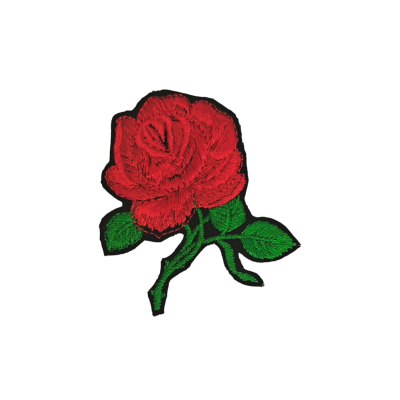 Aplikacja Termoprzylepna „Róża” – Elegancka Naszywka z Motywem Kwiatów