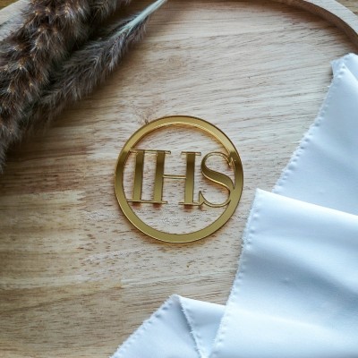 Topper / Dekor na tort - Hostia IHS 80mm