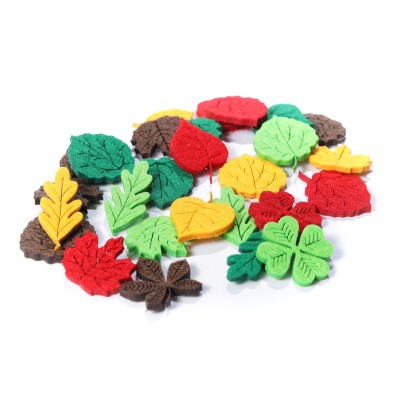 Elementy Filcowe MIX 27 szt. - LISTKI