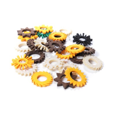 Elementy Filcowe MIX 27 szt. - ORNAMENT