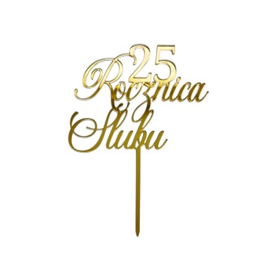 Topper Rocznica Ślubu + Liczba