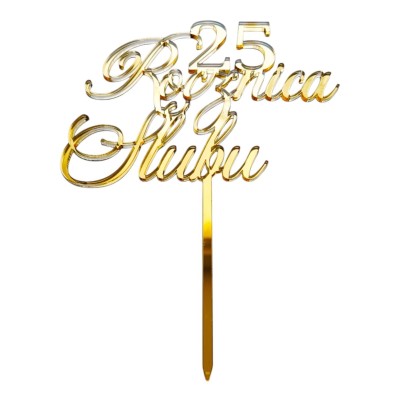 Topper Rocznica Ślubu + Liczba