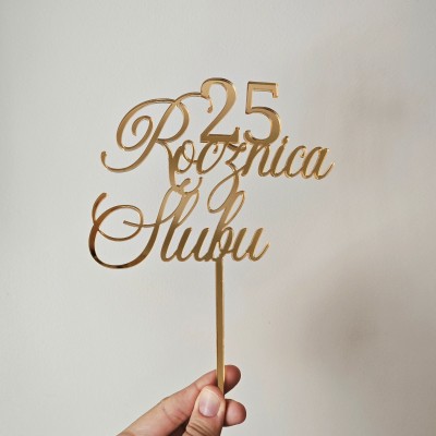Topper Rocznica Ślubu + Liczba