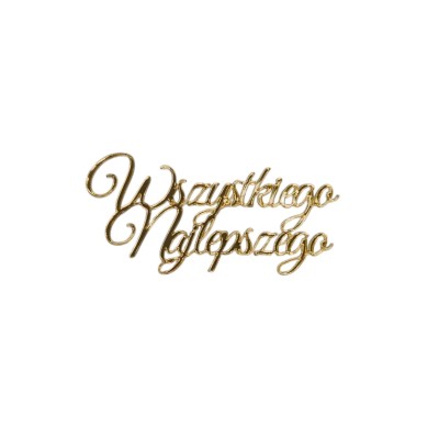Topper / Dekor na tort - Wszystkiego Najlepszego