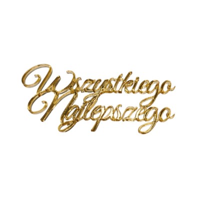 Topper / Dekor na tort - Wszystkiego Najlepszego