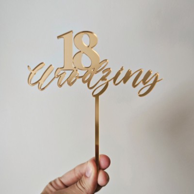 Topper na tort - 18 Urodziny