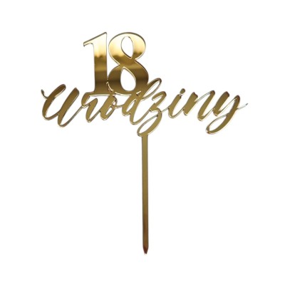 Topper na tort - 18 Urodziny