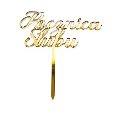 Topper na tort - Rocznica Ślubu