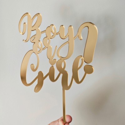Topper na tort - Boy or Girl?