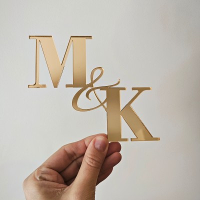Topper / Dekor na tort - Litera & Litera