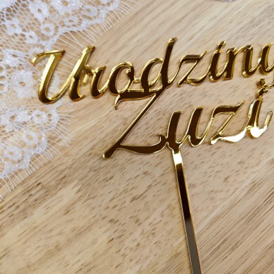 Topper Urodziny + Imię