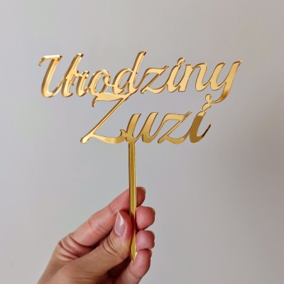 Topper Urodziny + Imię
