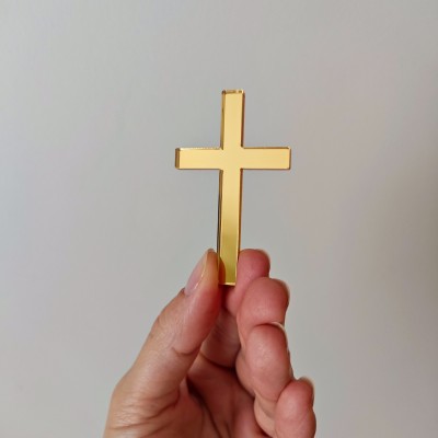 Topper / Dekor na tort - Krzyż mały