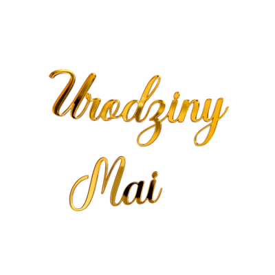 Topper / Dekor na tort - Urodziny + Imię