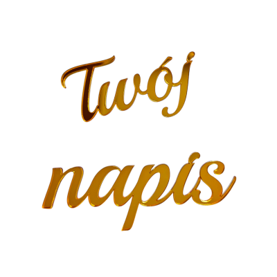 Topper / Dekor na tort - Napis personalizowany