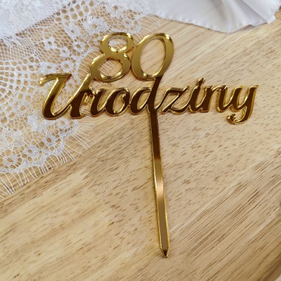 Topper 80 Urodziny