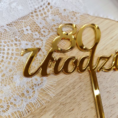 Topper 80 Urodziny