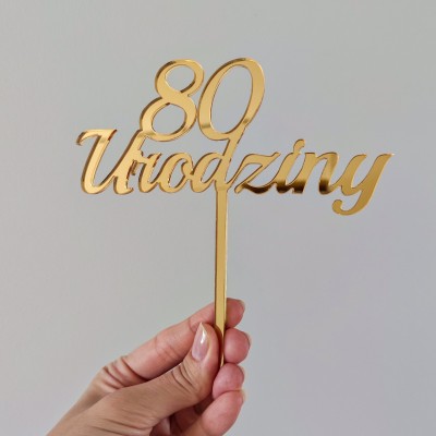 Topper 80 Urodziny