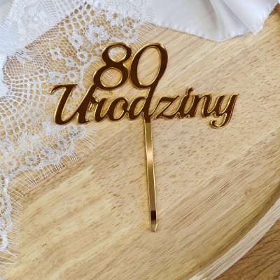 Topper 80 Urodziny