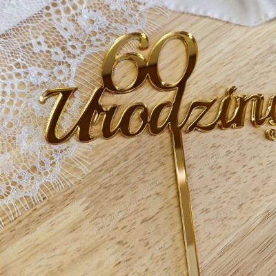 Topper 60 Urodziny