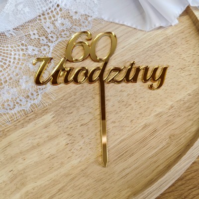 Topper 60 Urodziny
