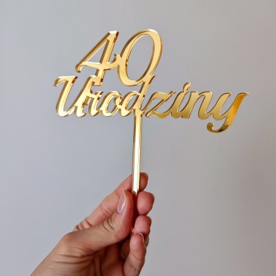 Topper 40 Urodziny