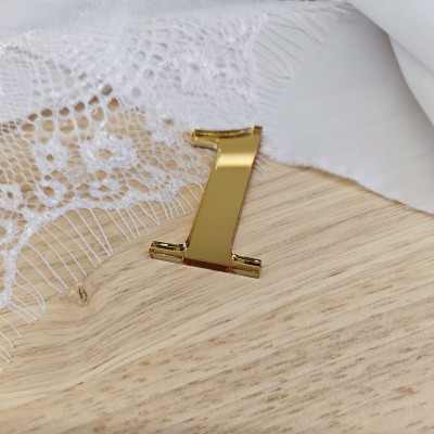 Topper / Dekor na tort - Cyfra 1 Elegante