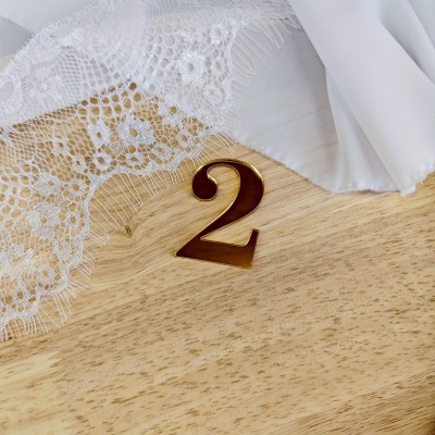 Topper / Dekor na tort - Cyfra 2 Elegante