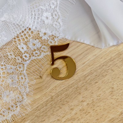 Topper / Dekor na tort - Cyfra 5 Elegante