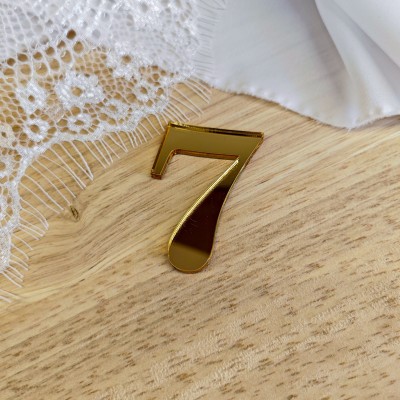 Topper / Dekor na tort - Cyfra 7 Elegante