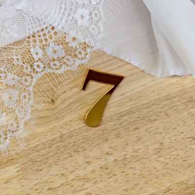 Topper / Dekor na tort - Cyfra 7 Elegante