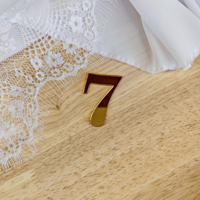 Topper / Dekor na tort - Cyfra 7 Elegante
