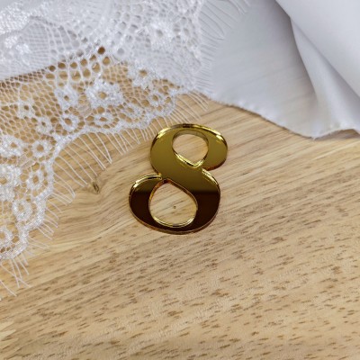 Topper / Dekor na tort - Cyfra 8 Elegante