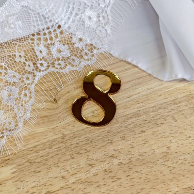 Topper / Dekor na tort - Cyfra 8 Elegante