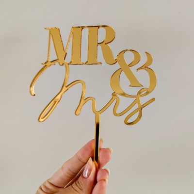 Topper na tort - Mr & Mrs