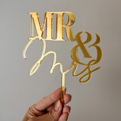 Topper na tort - Mr & Mrs