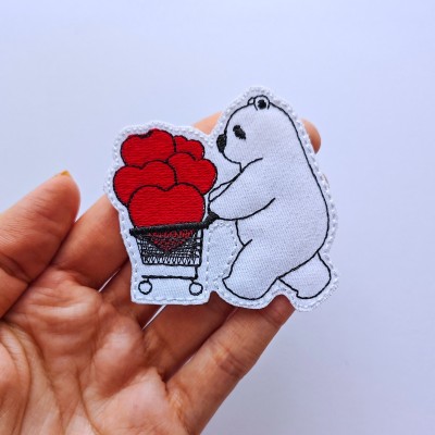 Aplikacja termoprzylepna naprasowanka MIŚ