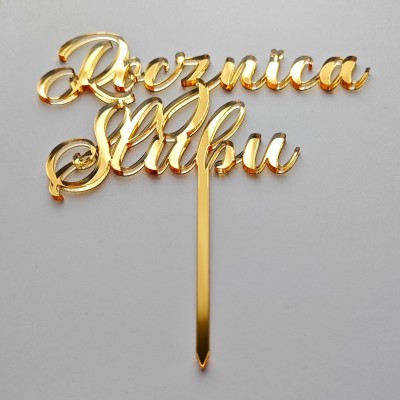 Topper na tort - Rocznica Ślubu Topper na tort - Rocznica Ślubu