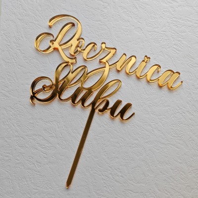 Topper na tort - Rocznica Ślubu Topper na tort - Rocznica Ślubu