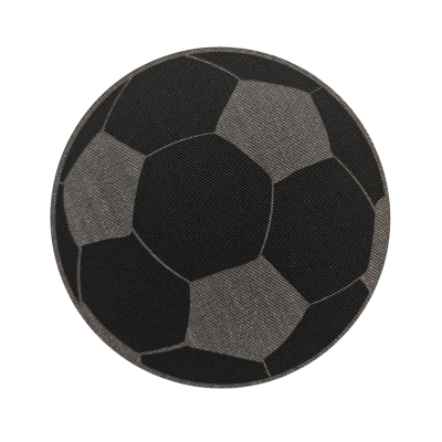 Aplikacja termoprzylepna naprasowanka Piłka nożna Czarna