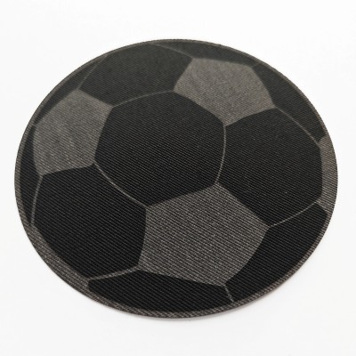 Aplikacja termoprzylepna naprasowanka Piłka nożna Czarna