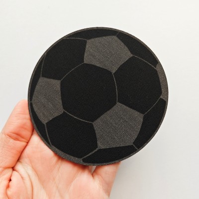 Aplikacja termoprzylepna naprasowanka Piłka nożna Czarna