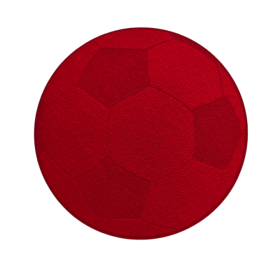 Aplikacja termoprzylepna naprasowanka Piłka nożna Czerwona