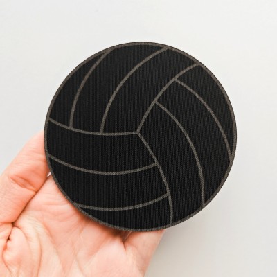 Aplikacja termoprzylepna naprasowanka Piłka koszykówka Czarna