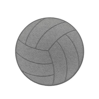 Aplikacja termoprzylepna naprasowanka Piłka koszykówka Szara