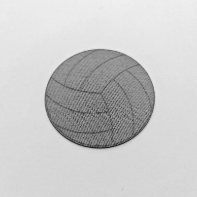 Aplikacja termoprzylepna naprasowanka Piłka koszykówka Szara