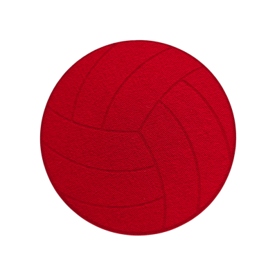 Aplikacja termoprzylepna naprasowanka Piłka koszykówka Czerwona