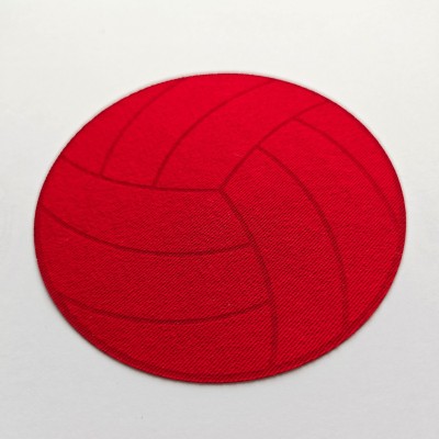 Aplikacja termoprzylepna naprasowanka Piłka koszykówka Czerwona