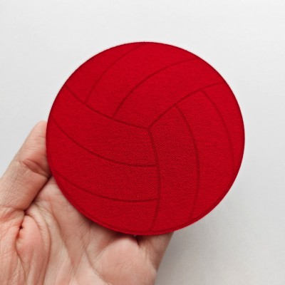 Aplikacja termoprzylepna naprasowanka Piłka koszykówka Czerwona